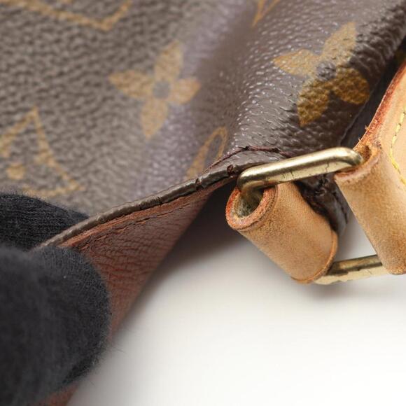 LOUIS VUITTON Brown Monogram Leather Shoulder Bag - Picture 6 of 9